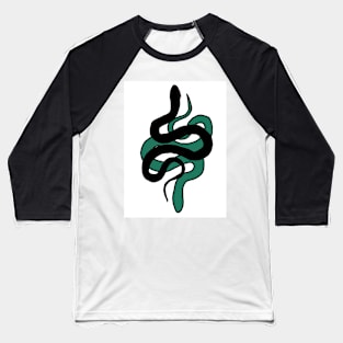 Black and green snakes (vertical) Baseball T-Shirt
